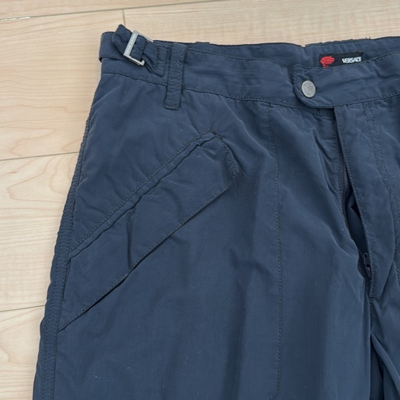 Versace Sport Cargo Pants – Navy with Adjustable Side Belt & Medusa Buttons! - Picture 3 of 16